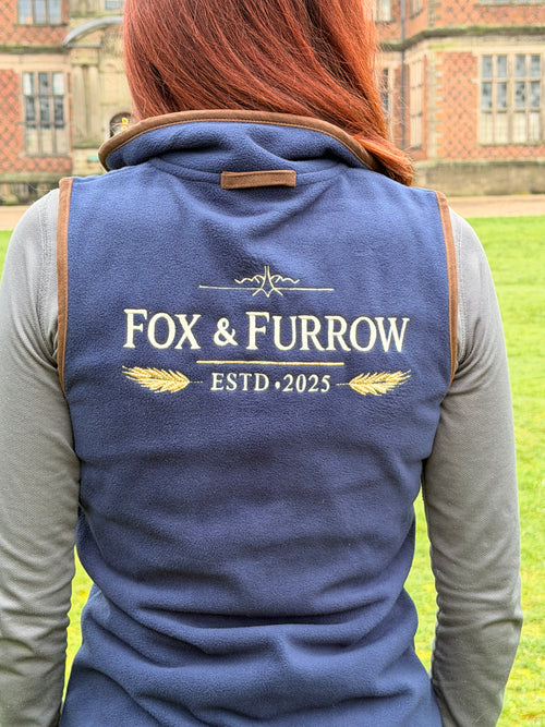 Women's Fox & Furrow Fleece Gilet – Navy