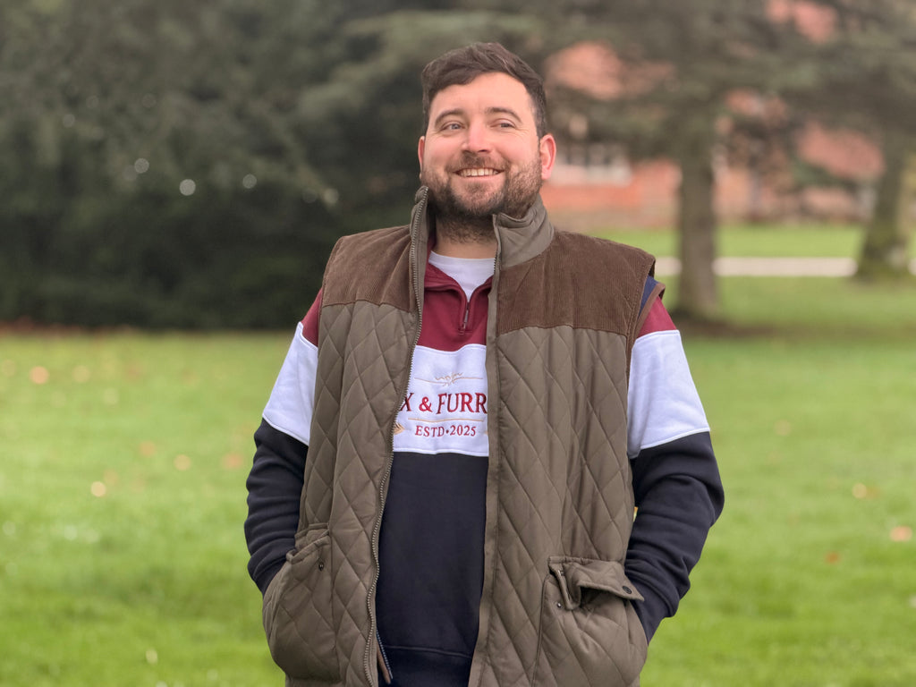 Fox & Furrow Quilted Country Gilet – Olive