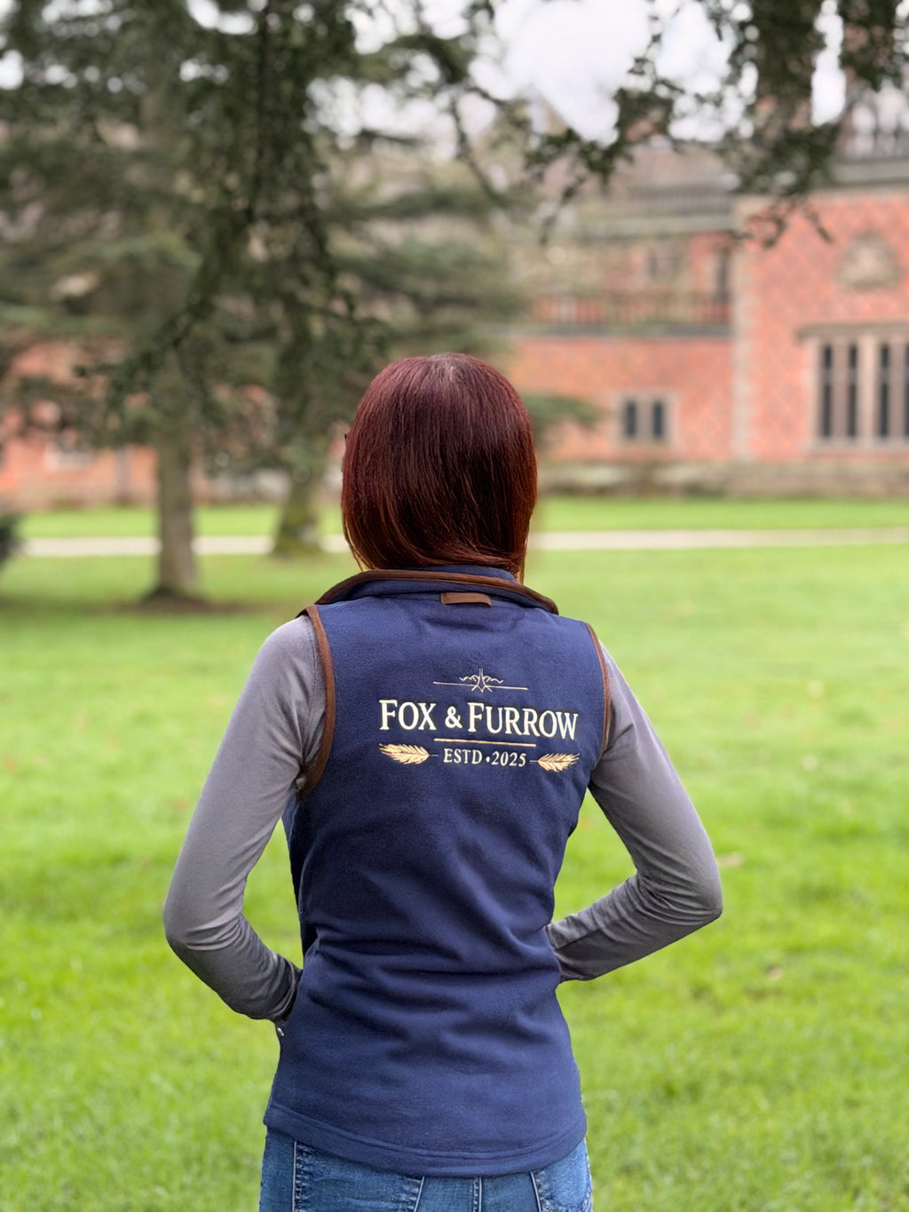 Women's Fox & Furrow Fleece Gilet – Navy