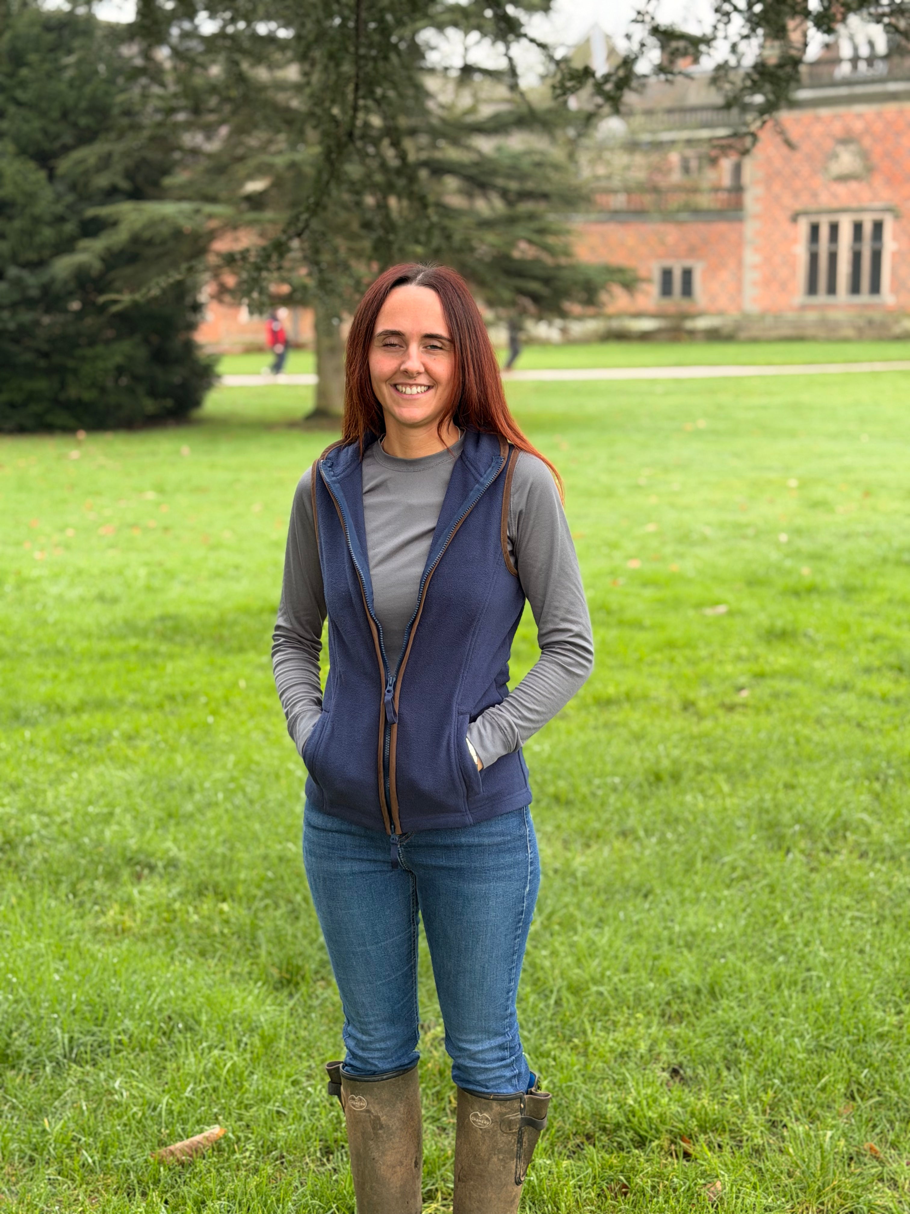 Women's Fox & Furrow Fleece Gilet – Navy